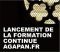 Conférence inaugurale : lancement de la formation continue Agapan.fr