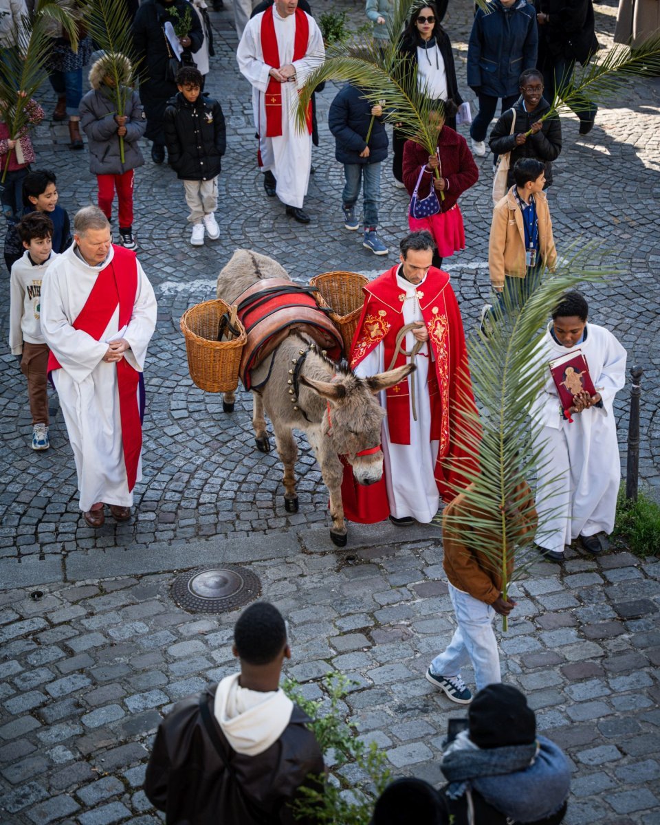 Dimanche des Rameaux à Saint-Germain de Charonne (20e). © Liam Hoarau / Diocèse de Paris.