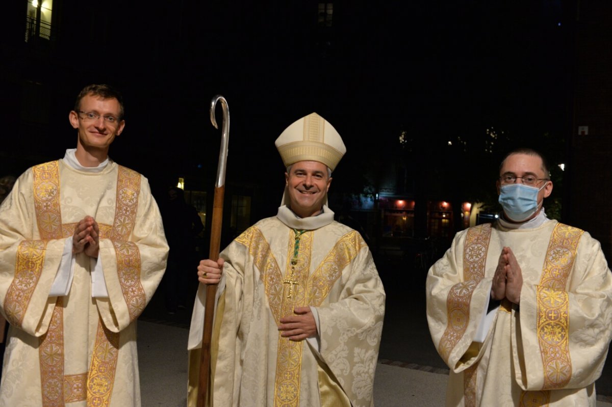 Ordinations diaconales en vue du sacerdoce 2020 à Saint-Jean-Baptiste de La (…). © Marie-Christine Bertin / Diocèse de Paris.