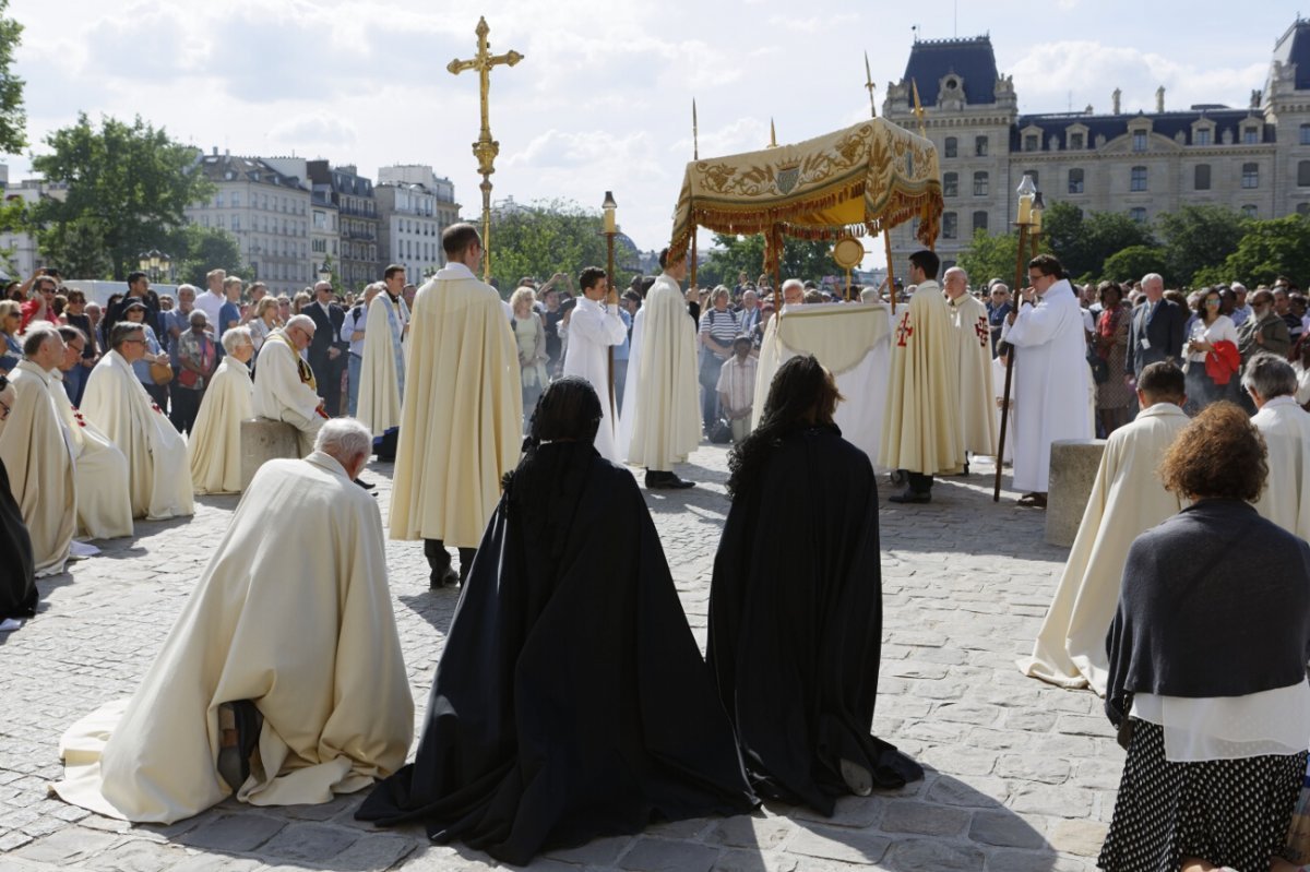 Procession à Notre-Dame de Paris. © Yannick Boschat / Diocèse de Paris.