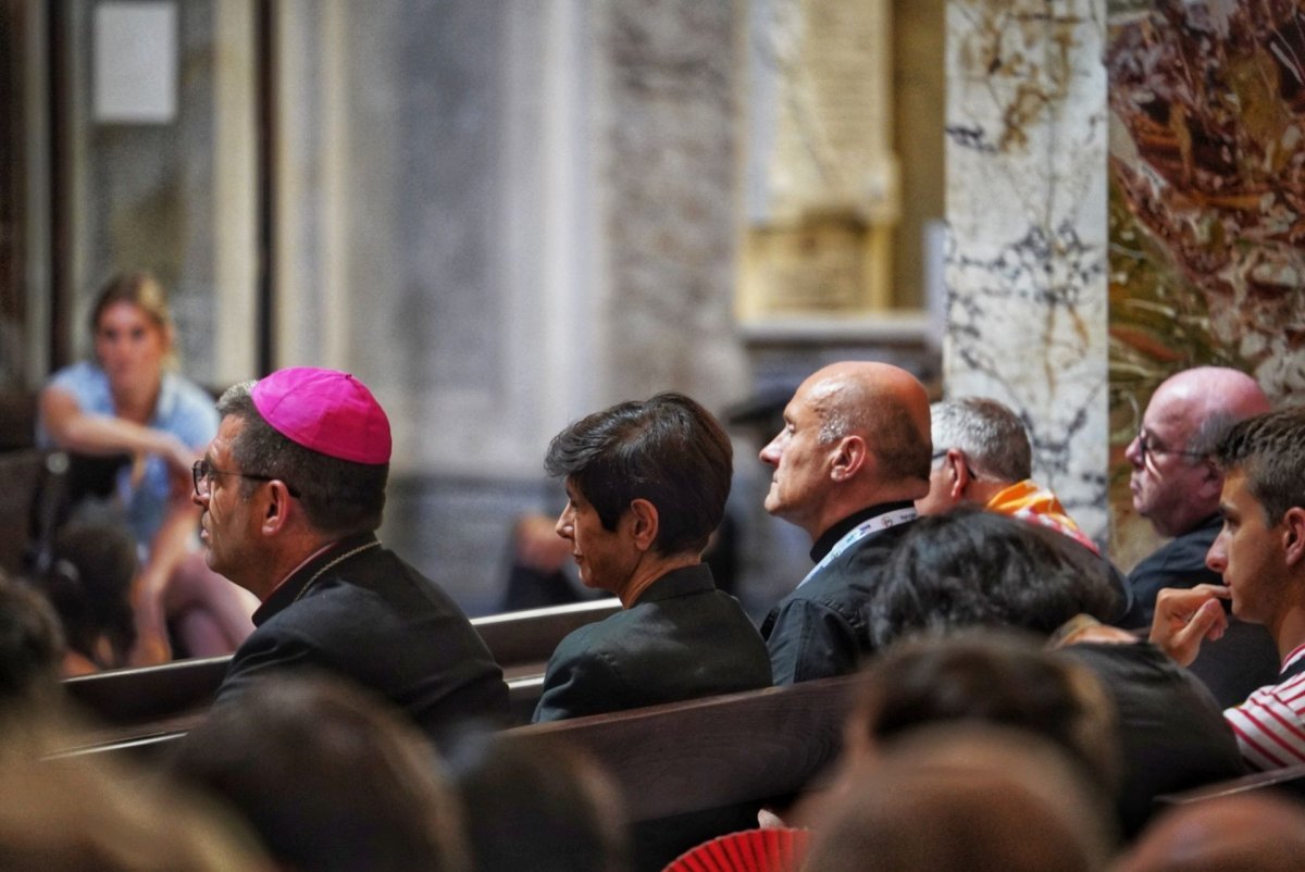 Vendredi 1er août - Intervention du Cardinal Bustillo. © Illian Callé – Diocèse de Paris.