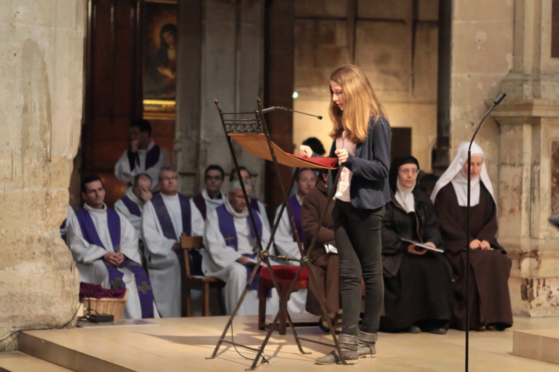 Liturgie de la Parole. © Yannick Boschat / Diocèse de Paris.