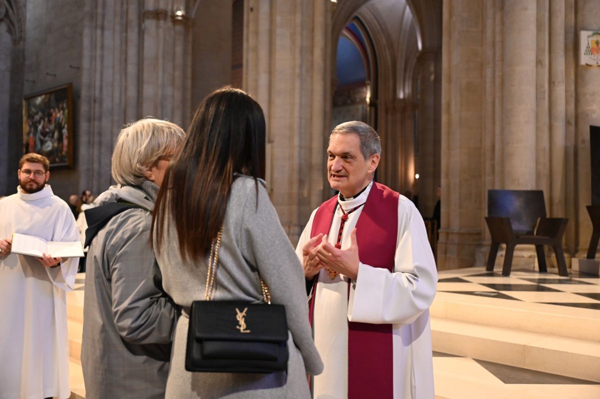 Appel décisif et inscription du nom des catéchumènes 2026 - Célébration du matin. © Marie-Christine Bertin / Diocèse de Paris.