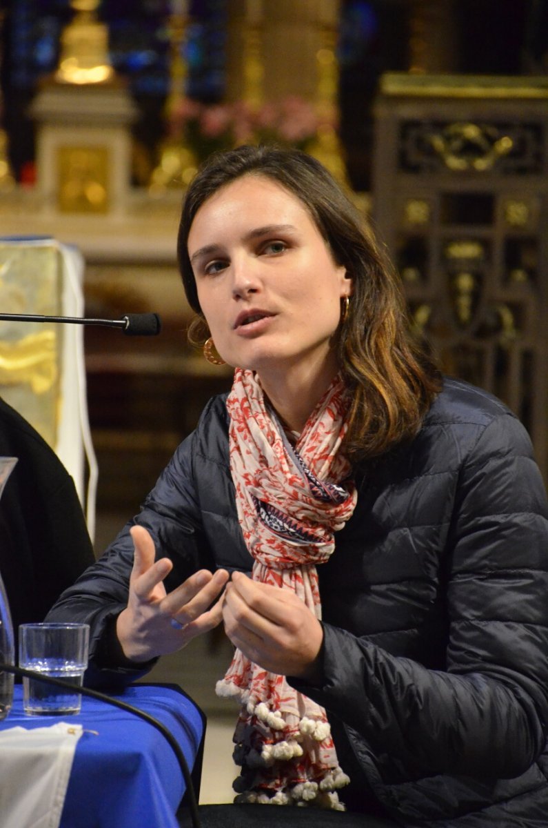 Table-ronde sur l'écologie intégrale à Saint-Germain l'Auxerrois. © Michel Pourny / Diocèse de Paris.