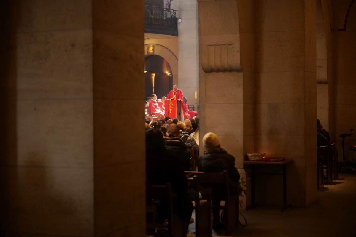 Dimanche des Rameaux à Saint-Anyoine des Quinze-Vingt (12e). © Luc-Emmanuel Péchard / Diocèse de Paris.