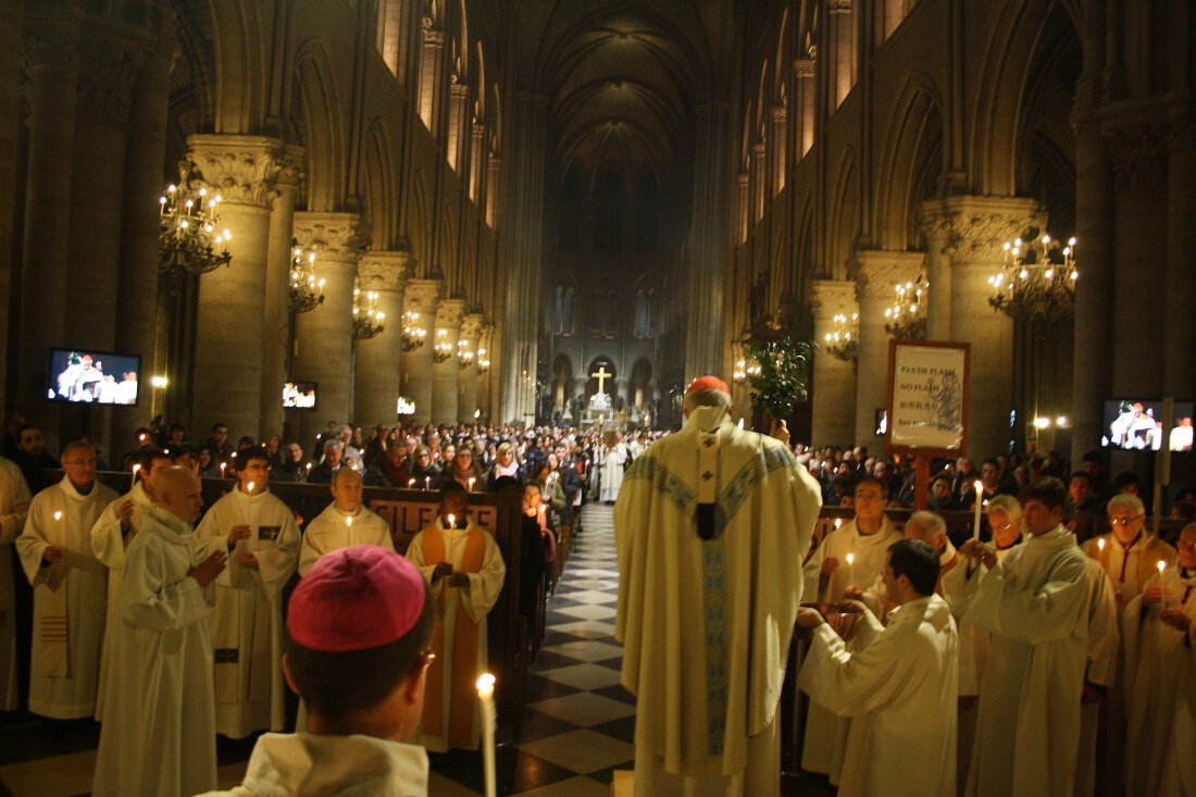 Célébration de la Présentation du Seigneur avec les consacrés - 2 février 2015. © D.R..