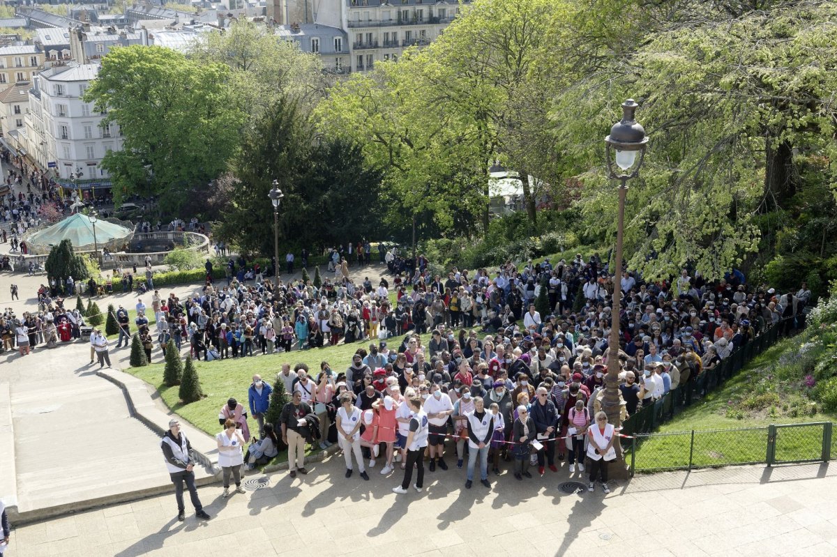 Chemin de croix de Montmartre 2022. © Trung Hieu Do / Diocèse de Paris.