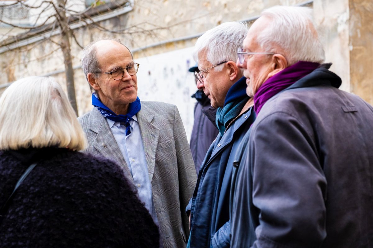 Hiver Solidaire fête ses 15 ans. Michel de la Giraudière, diacre permanent (…). © Camille Rorive.