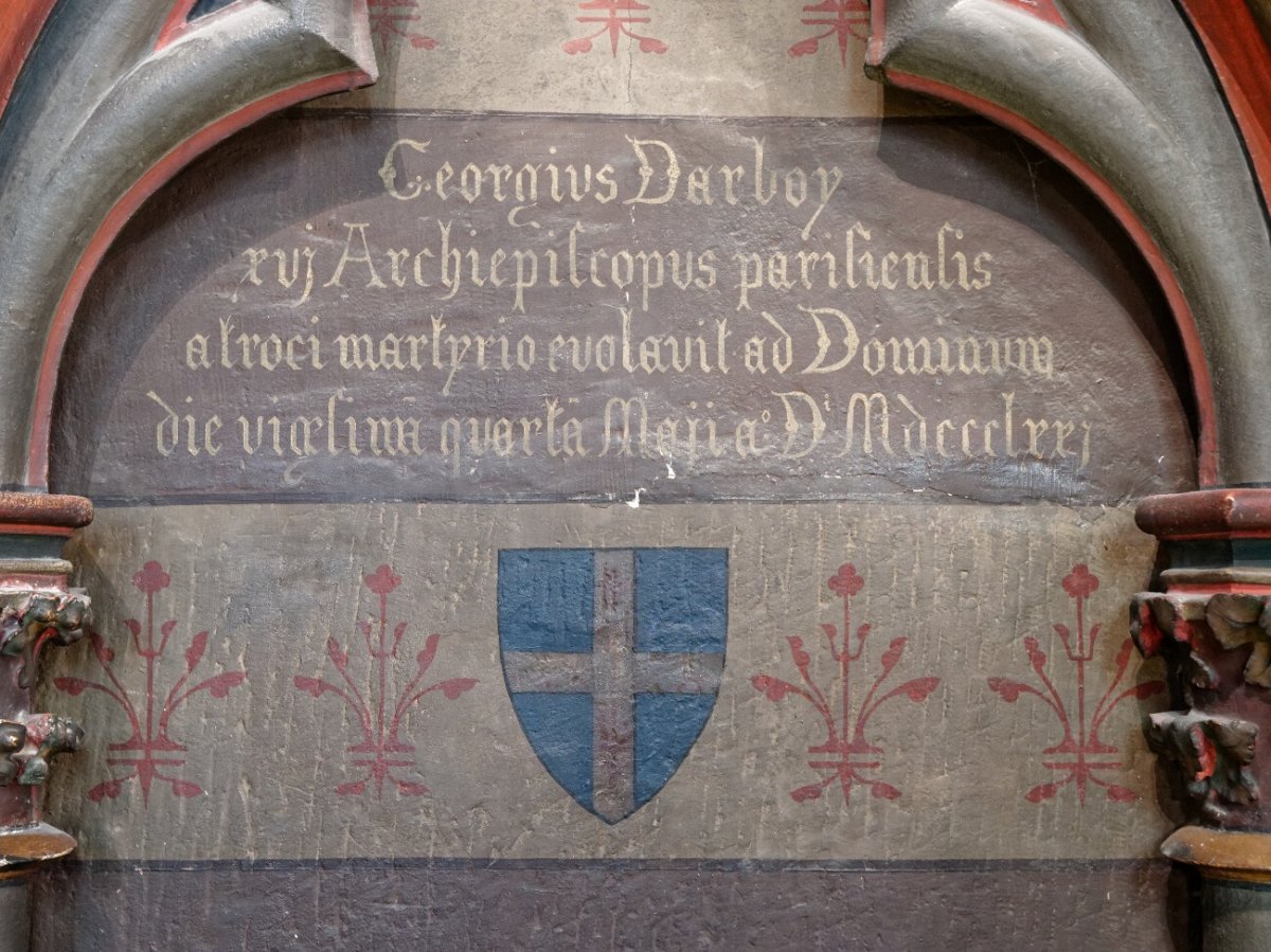 Blason à Notre-Dame de Paris. © Yannick Boschat / Diocèse de Paris.