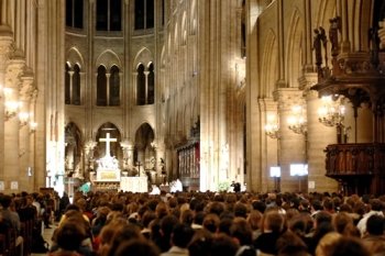 Messe de rentrée des étudiants, Notre-Dame de Paris. Mercredi 14 novembre 