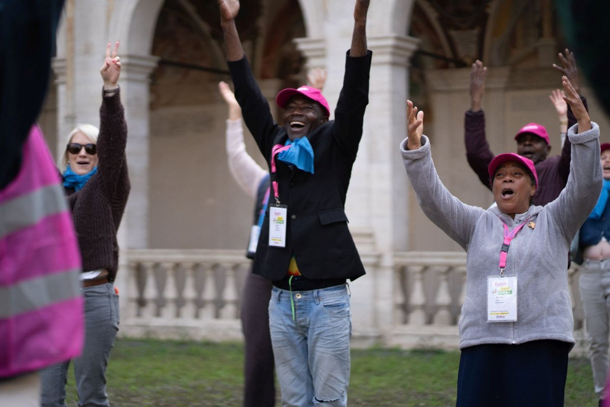 Jubilé des Pauvres à Rome avec Fratello. © Marine Clerc.