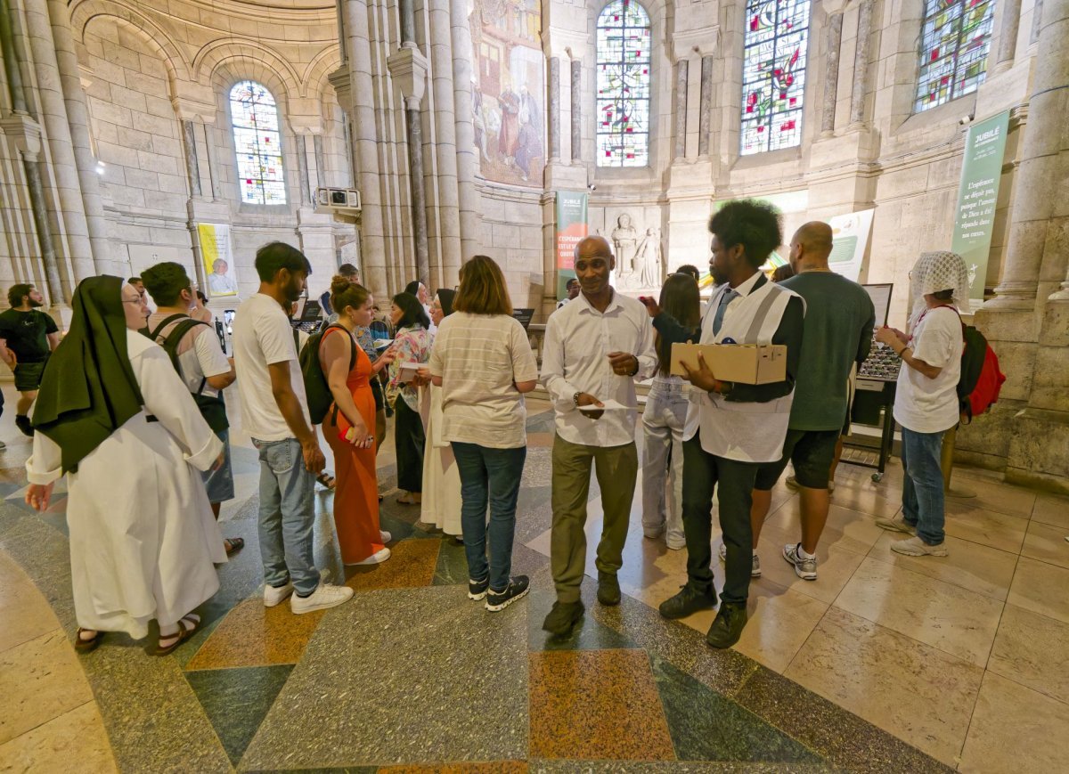 Veillée de l'espérance au Sacré-Cœur de Montmartre. © Yannick Boschat / Diocèse de Paris.