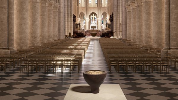 Notre-Dame dévoile son futur mobilier liturgique