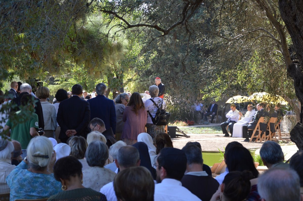 23 octobre 2013, inauguration du Mémorial Jean-Marie Lustiger en Israël. © Pierre-Louis Lensel.