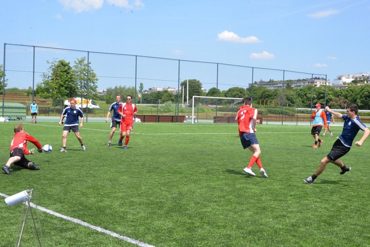 Tournoi de football. © Marie-Christine Bertin / Diocèse de Paris.