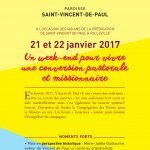 Week-end pour vivre une conversion pastorale et missionnaire à Saint-Vincent de Paul