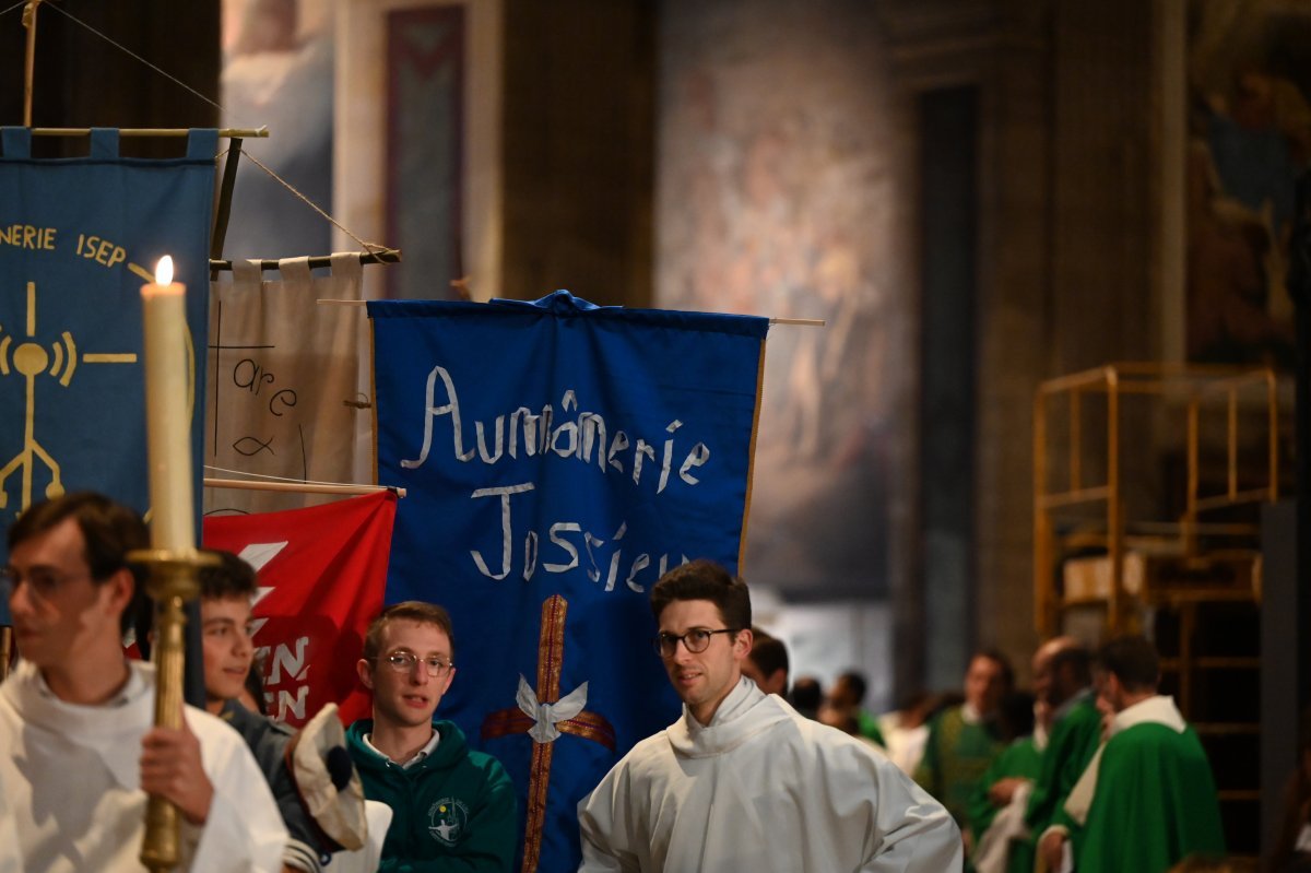 Messe des étudiants d'Île-de-France 2024. © Marie-Christine Bertin / Diocèse de Paris.