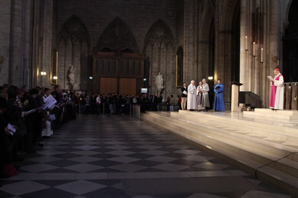 Appel décisif des catéchumènes. Photo de Yannick Boschat 