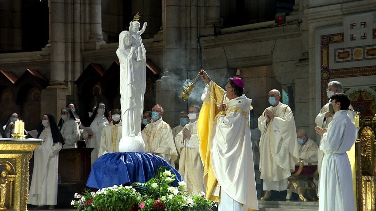 Messe de l'Assomption au Sacré-Cœur de Montmartre. © M de Marie.