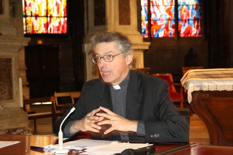 Intervention du père Antoine Vidalin. © Diocèse de Paris 