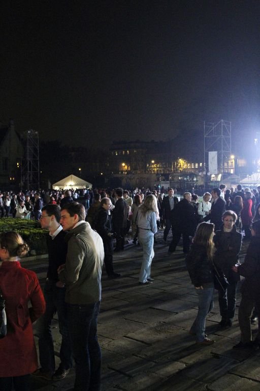 Le Parvis des Gentils le 25 mars 2011 à Notre-Dame de Paris. Photo Yannick Boschat 