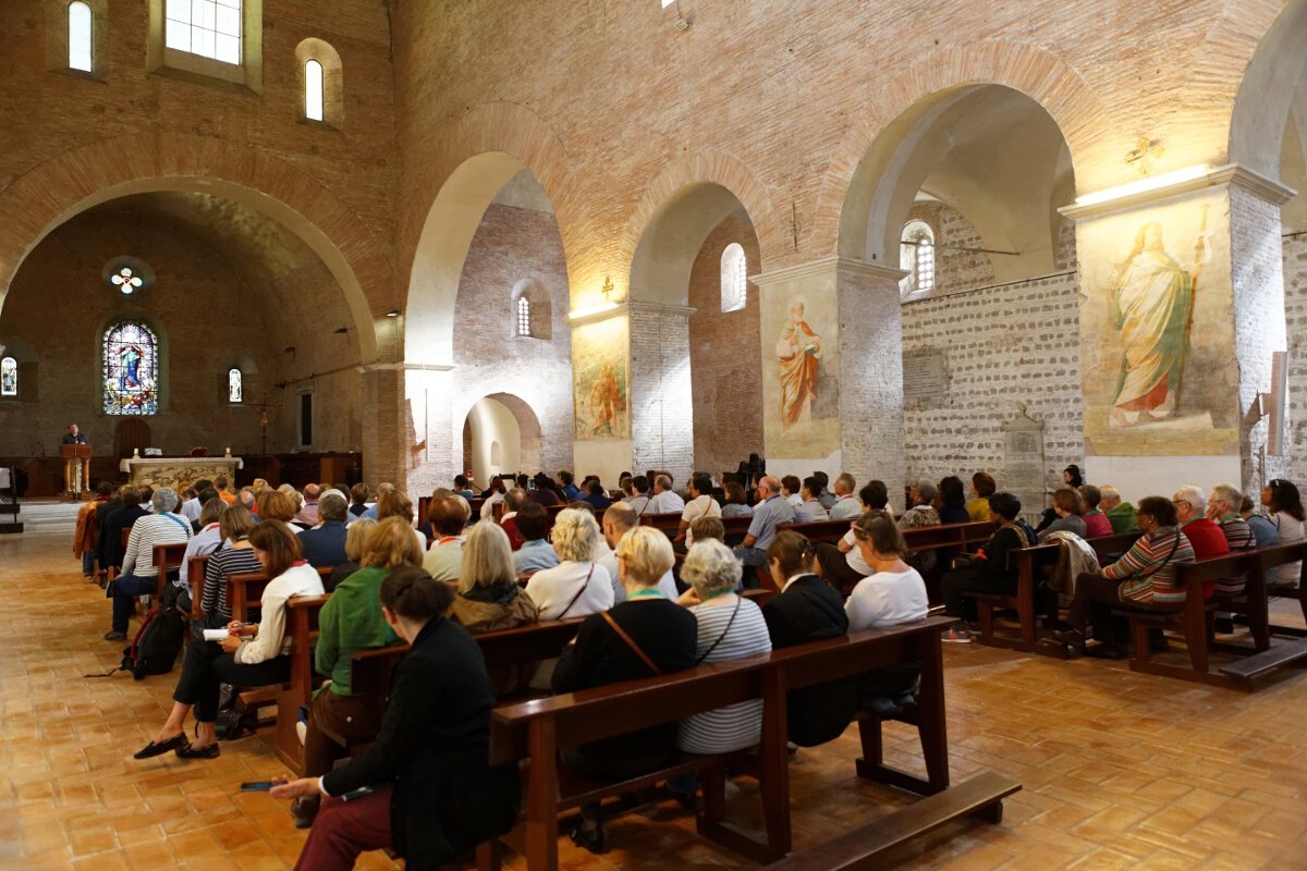 Présentation et visite de l'abbaye des Trois Fontaines. © Yannick Boschat / Diocèse de Paris.