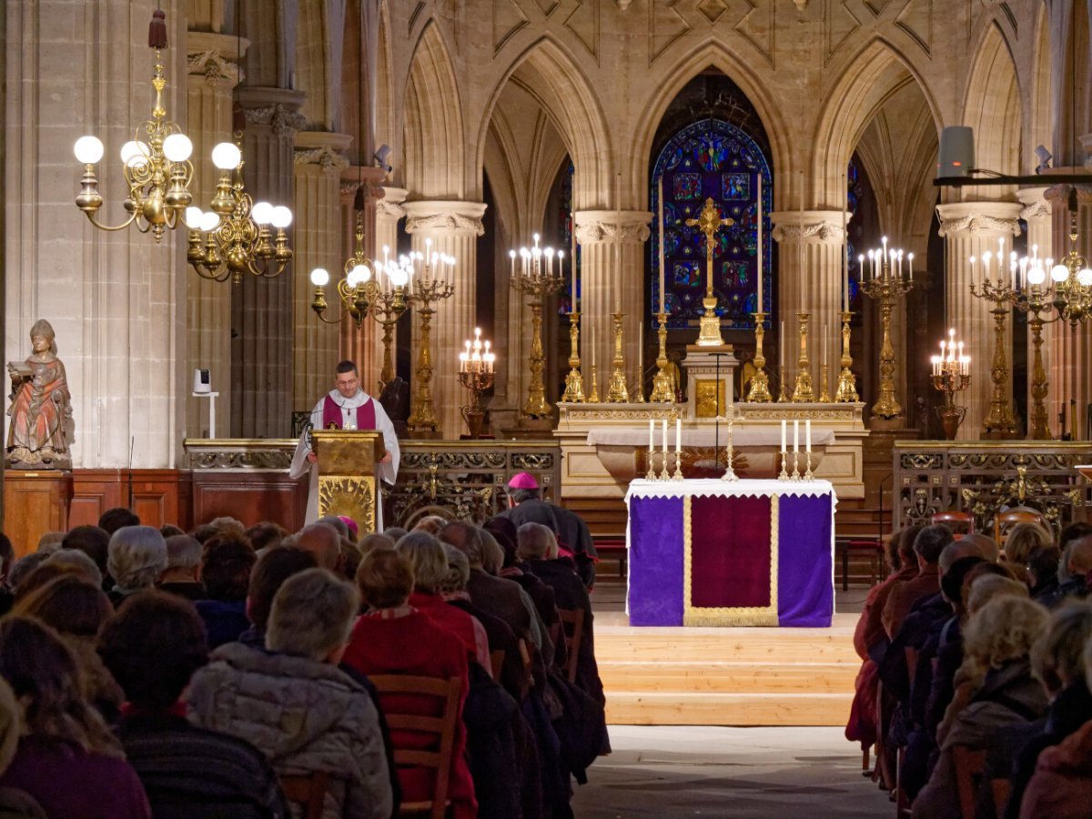 Conférence de carême de Notre-Dame de Paris du 1er mars 2020. © Yannick Boschat / Diocèse de Paris.