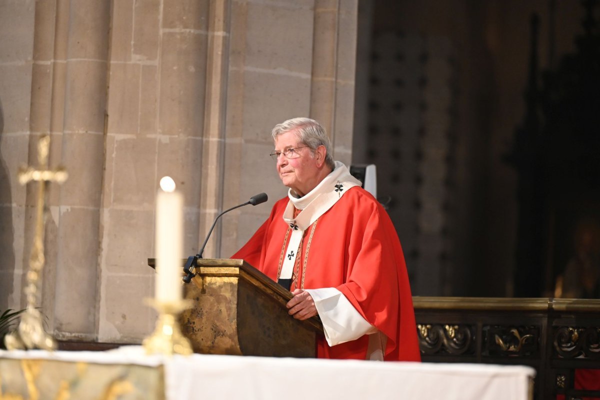 Messe de rentrée du Séminaire avec rite d'admission des candidats au (…). © Marie-Christine Bertin / Diocèse de Paris.