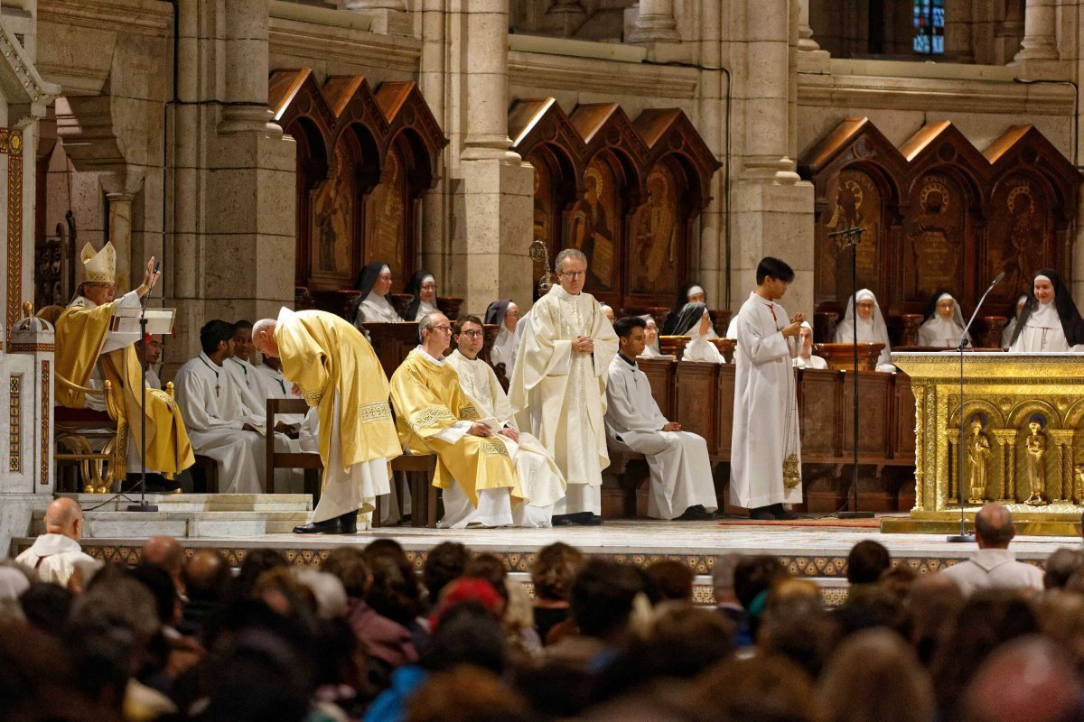 Messe d'ouverture du Jubilé du Sacré-Cœur de Montmartre. © Yannick Boschat / Diocèse de Paris.