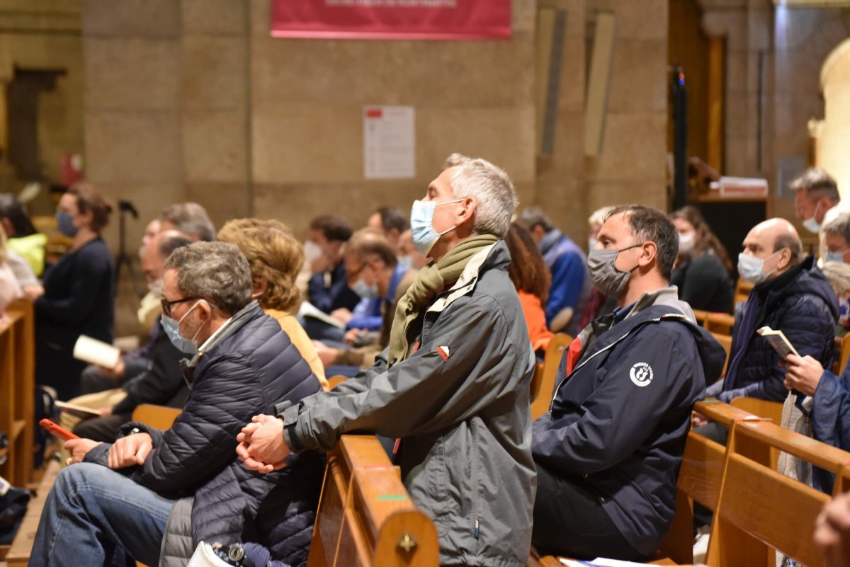 Montée jubilaire 2020 des pères de famille. © François-Régis Salefran / Marche Saint-Joseph.