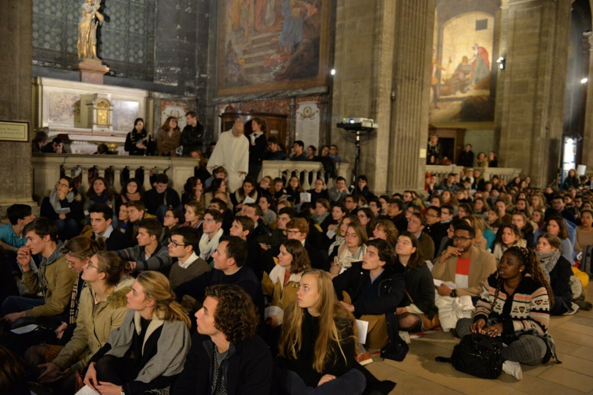 Messe des étudiants d'Île-de-France 2019. © Marie-Christine Bertin / Diocèse de Paris.