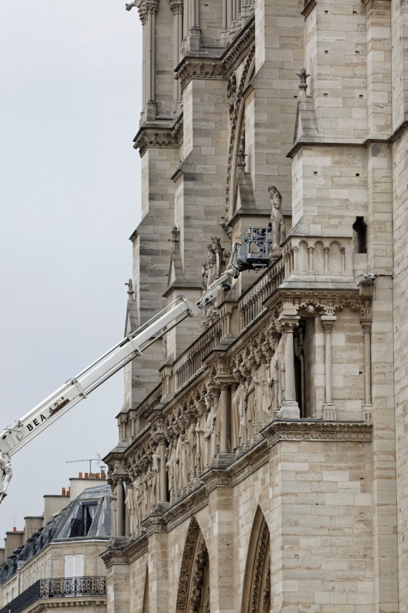 Notre-Dame de Paris, le jour d'après. © Yannick Boschat / Diocèse de Paris.