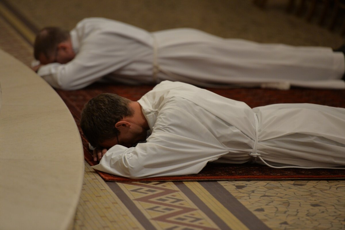 Ordinations diaconales en vue du sacerdoce 2020 à Saint-Jean-Baptiste de La (…). © Marie-Christine Bertin / Diocèse de Paris.