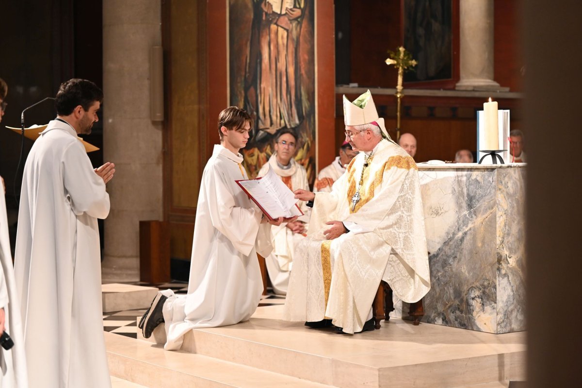 Ordination diaconale en vue du sacerdoce du 20 septembre 2025. © Marie-Christine Bertin / Diocese de Paris.