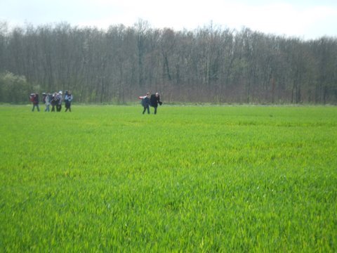 Pèlerinage des étudiants à Chartres 2007. © D. R..