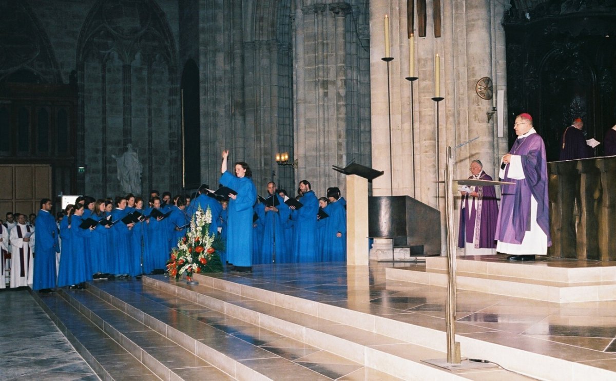 Musique Sacrée. 18h35. La Maîtrise de Notre-Dame a animé toute la célébration. © D. R..