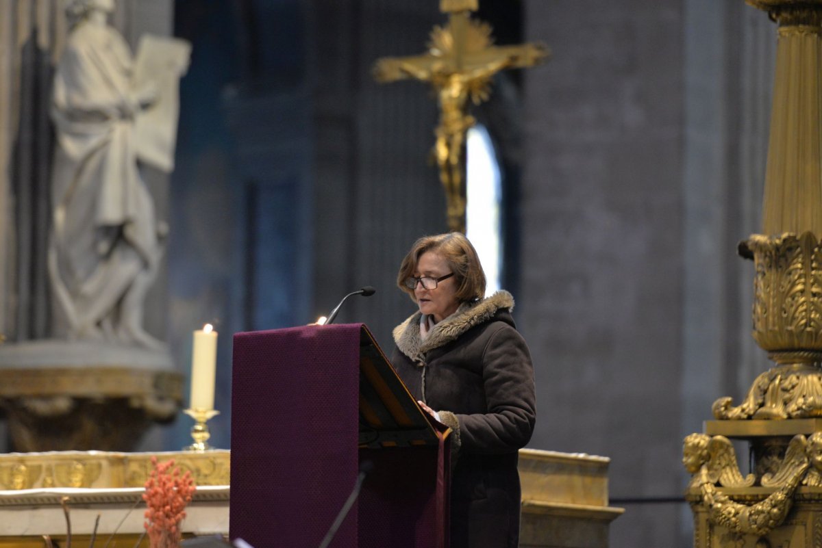 Appel décisif et inscription du nom des catéchumènes 2022. Célébration de l'après-midi. © Marie-Christine Bertin / Diocèse de Paris.