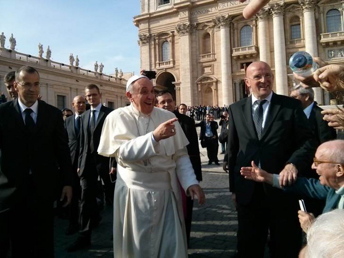 Audience du Pape François. © D. R..