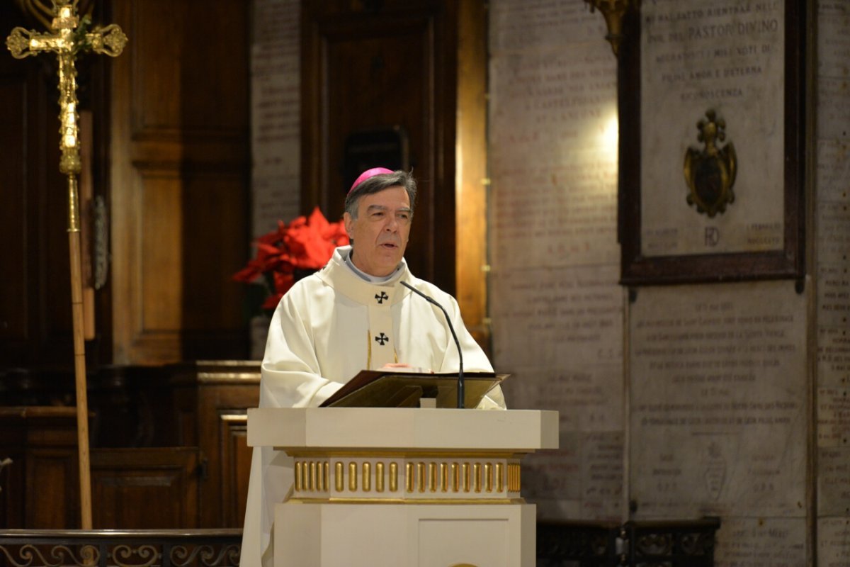 Solennité de Marie Mère de Dieu 2019 à Notre-Dame des Victoires. © Marie-Christine Bertin / Diocèse de Paris.