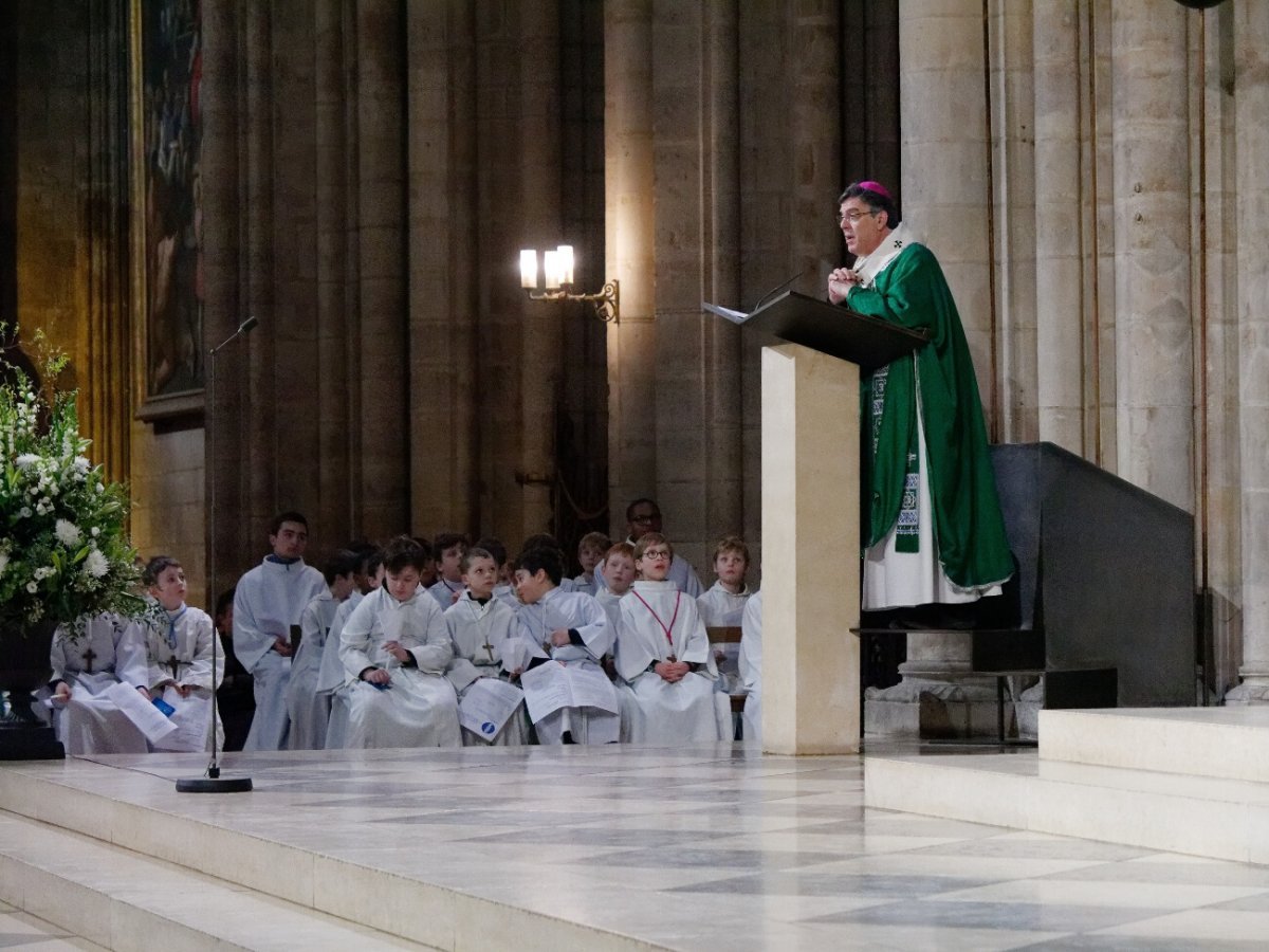 Mgr Michel Aupetit, archevêque de Paris. © Messe à Notre-Dame de Paris.