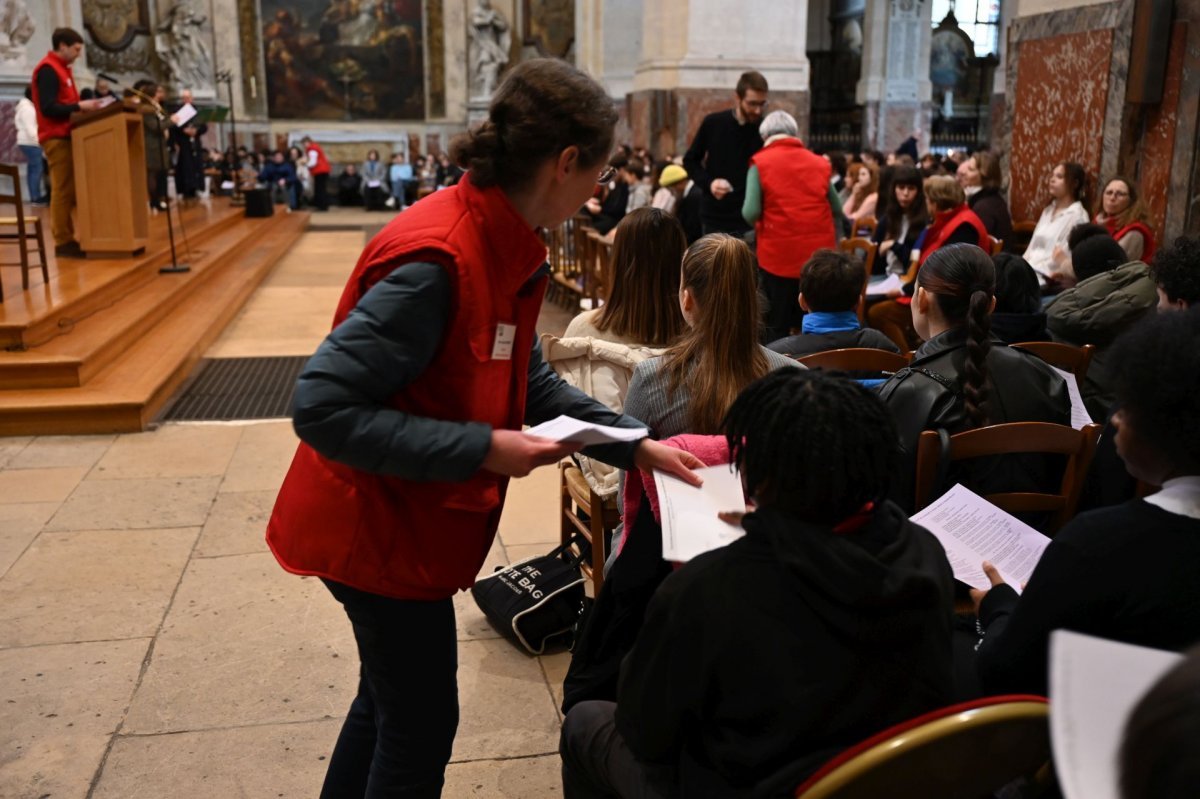 Appel décisif des jeunes catéchumènes 2024. © Marie-Christine Bertin / Diocèse de Paris.