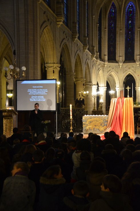 Rassemblement des jeunes confirmés 2015. © M-C Bertin.