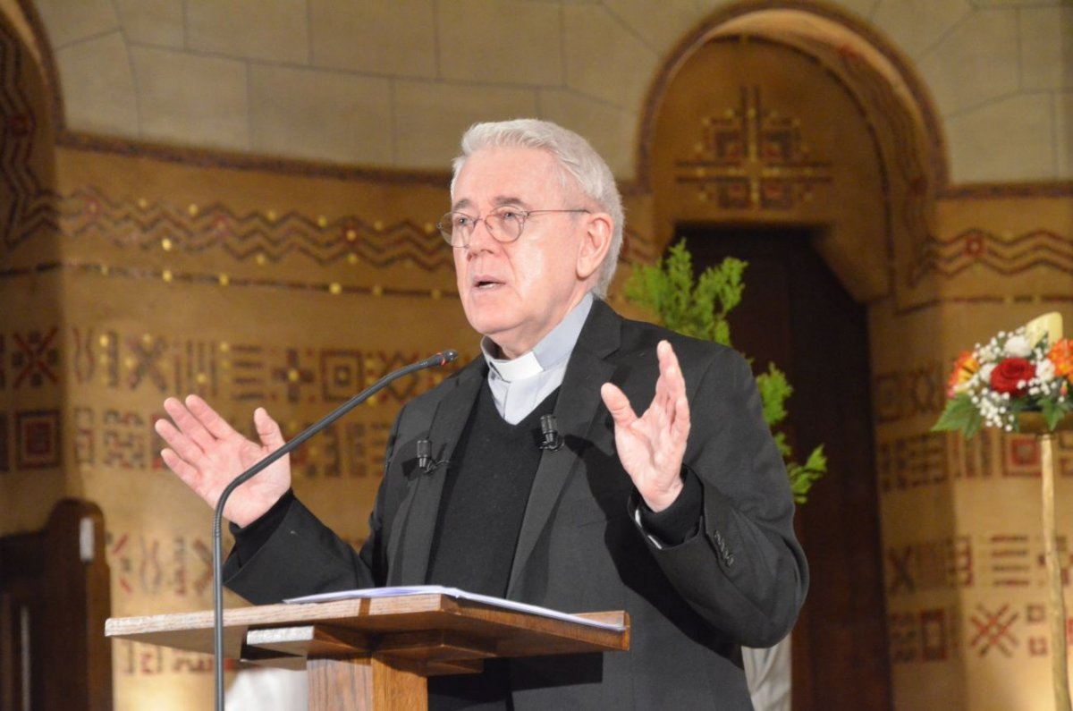 Conférence “Les martyrs de la Rue Haxo”. © Michel Pourny / Diocèse de Paris.