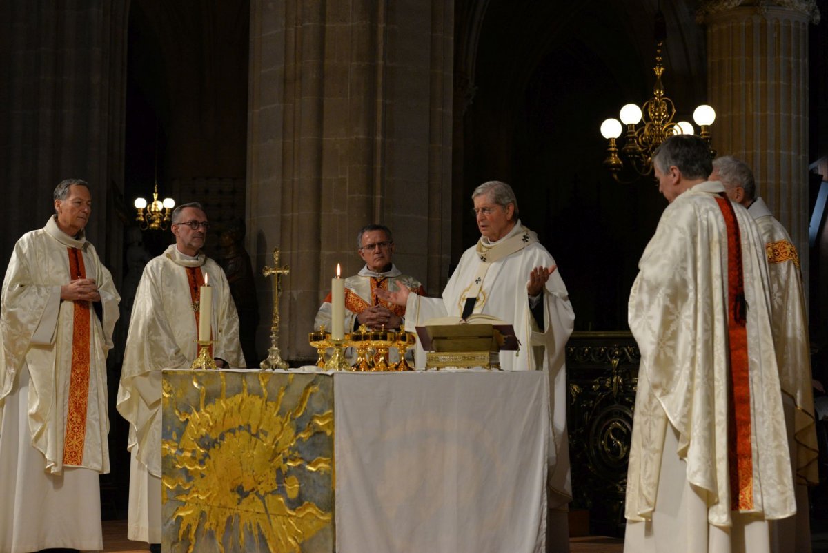 Jeudi saint 2023 à Saint-Germain l'Auxerrois. © Marie-Christine Bertin / Diocèse de Paris.