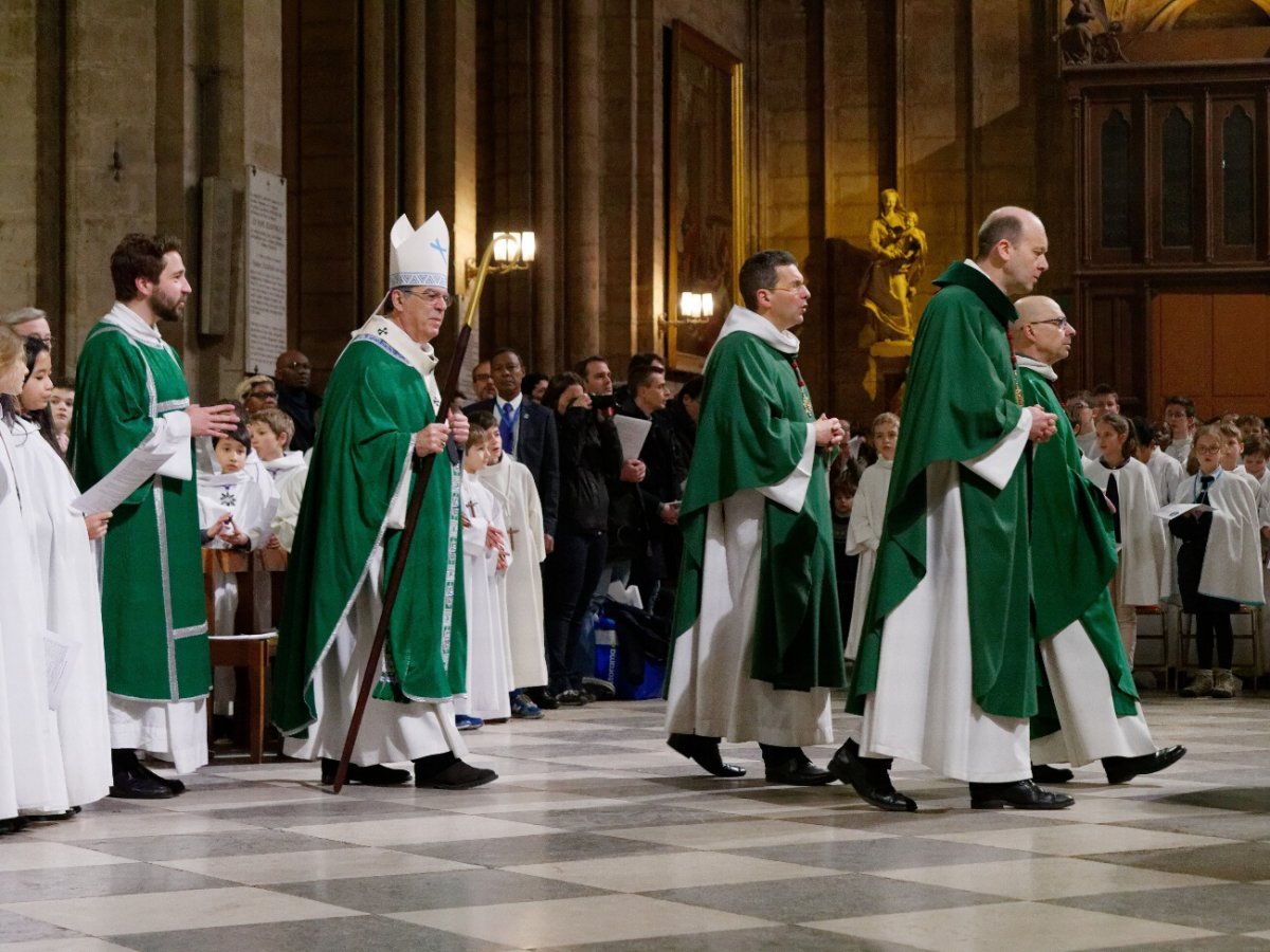 Messe à Notre-Dame de Paris. © Yannick Boschat / Diocèse de Paris.