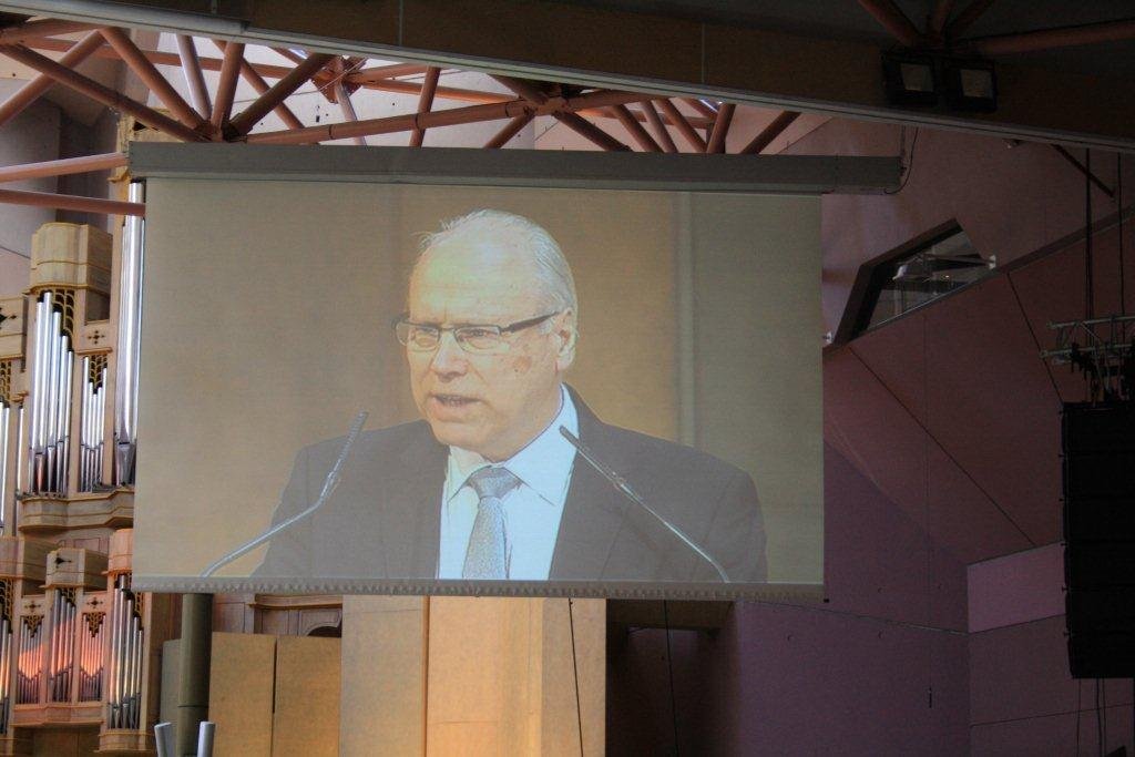 Le pasteur Claude Baty, président de la Fédération protestante de France, (…). © Ariane Rollier.