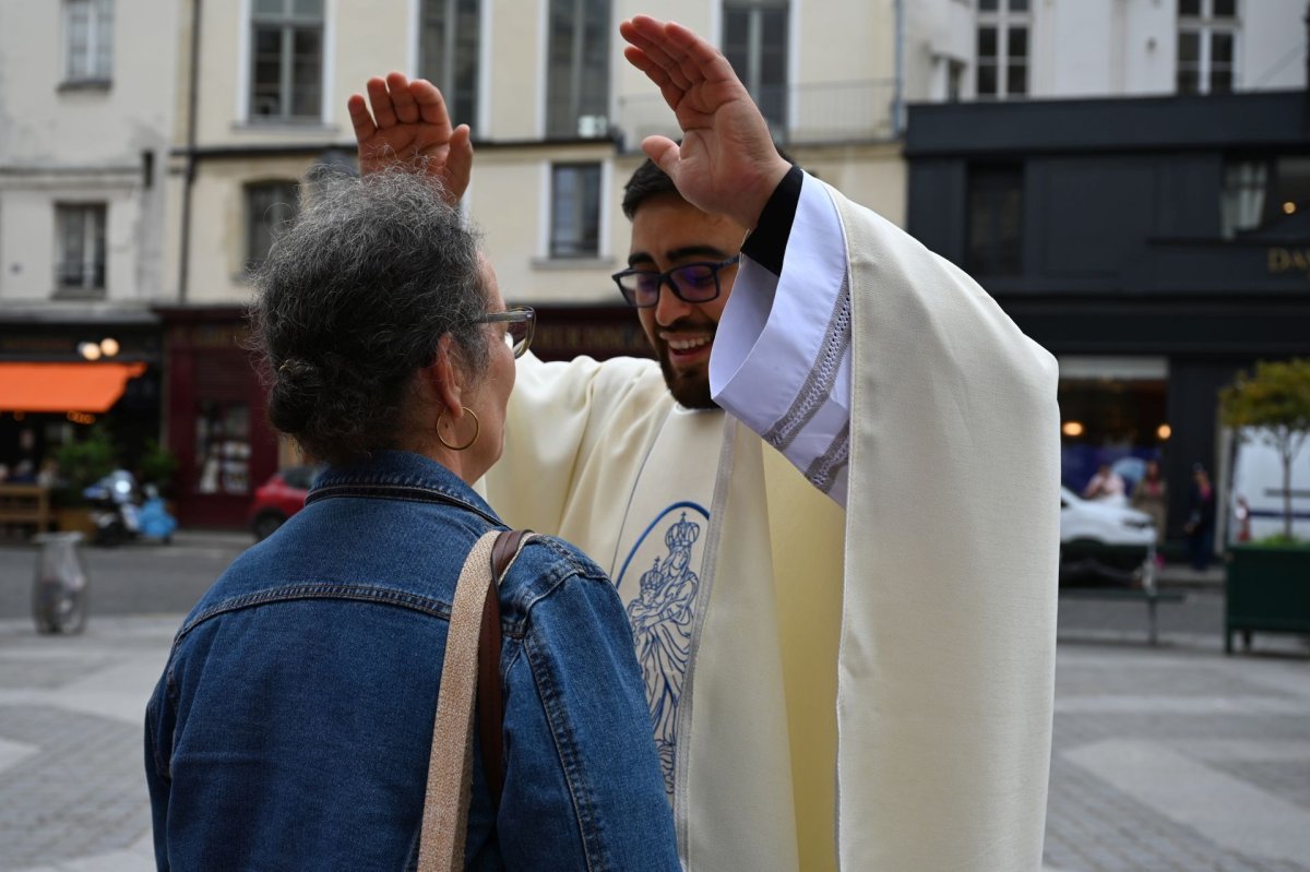 Messe des nouveaux prêtres à Notre-Dame des Victoires 2024. © Marie-Christine Bertin / Diocèse de Paris.