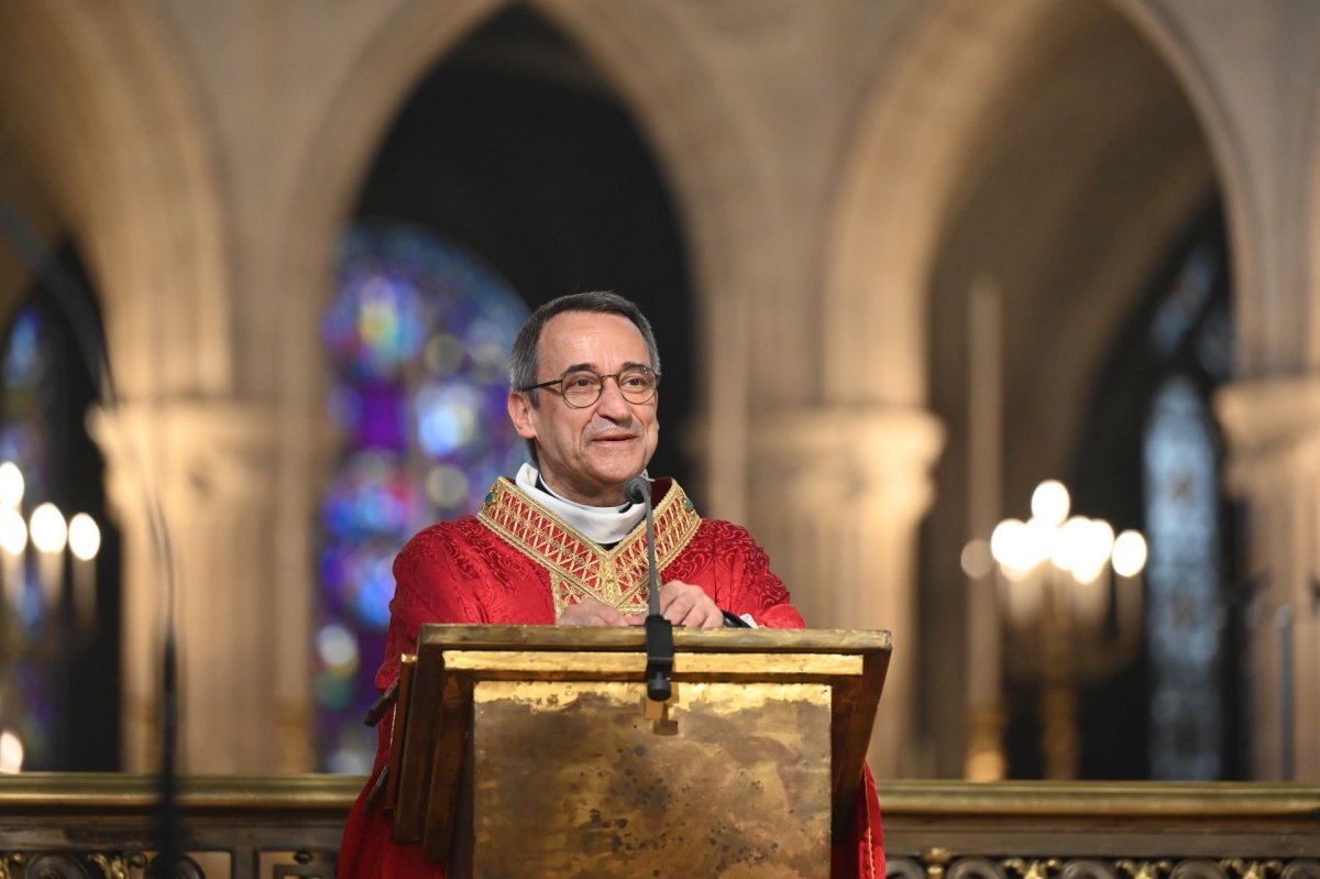 Messe d'action de grâce pour le ministère de Mgr Olivier de Cagny à Paris. © Marie-Christine Bertin / Diocèse de Paris.