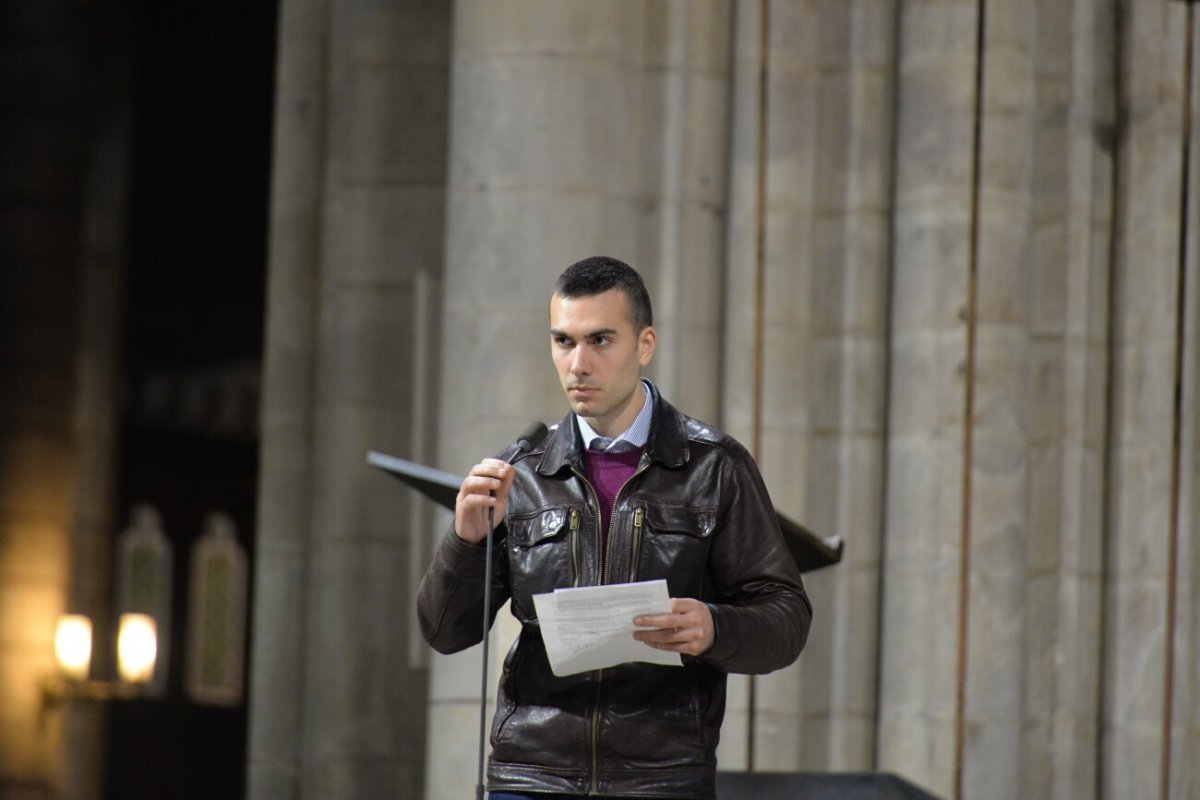 Appel décisif des catéchumènes, célébration de 15h. © Marie-Christine Bertin / Diocèse de Paris.