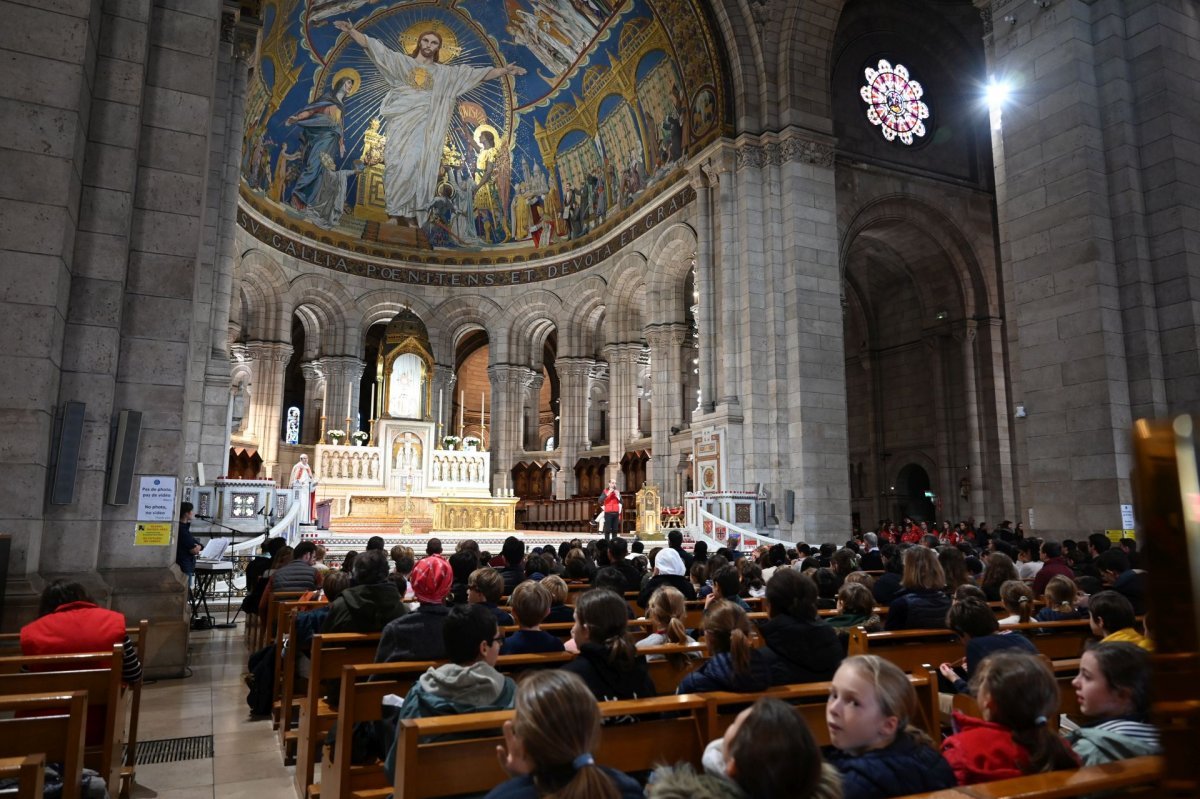 Rassemblement des jeunes au service de la liturgie 2023. © Marie-Christine Bertin / Diocèse de Paris.